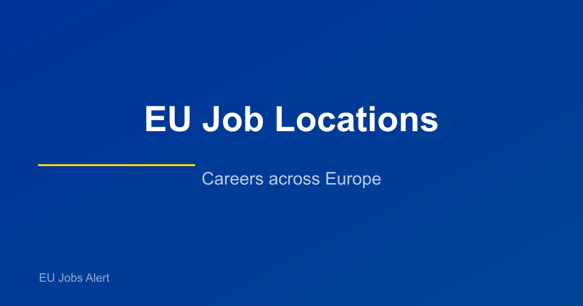 EU Jobs, Vacancies & Careers in Brussels: 170 Open 2026